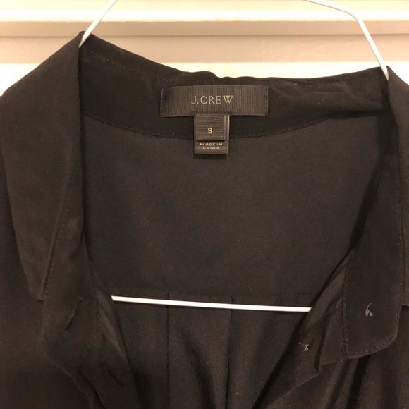 Black J. Crew Button Dress - Picture 3 of 3